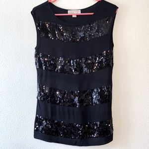 Michael Kors black sequin Tank